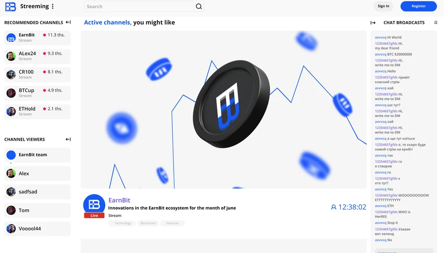 EarnBIT — EarnBIT直播