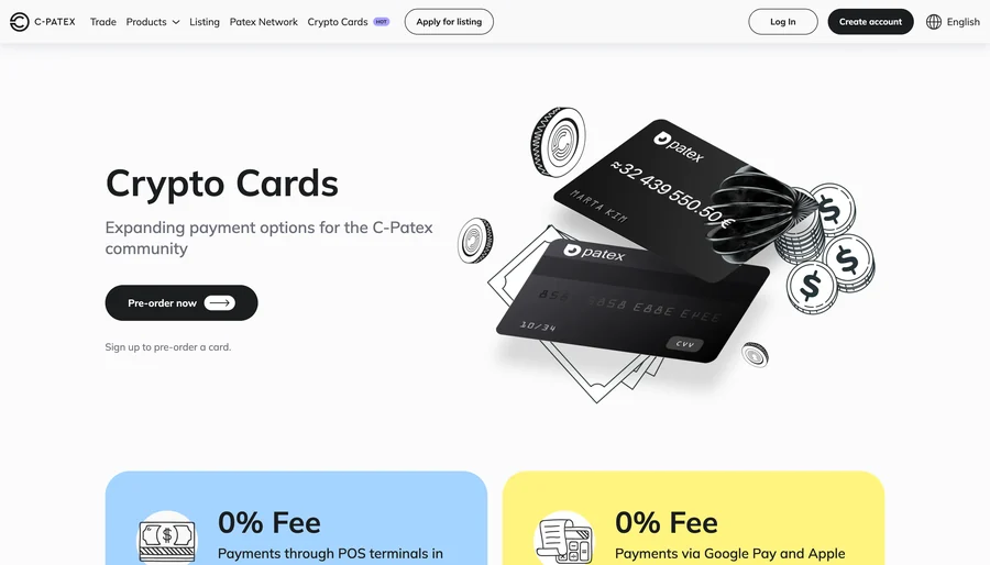 Patex — Patex Crypto Cards