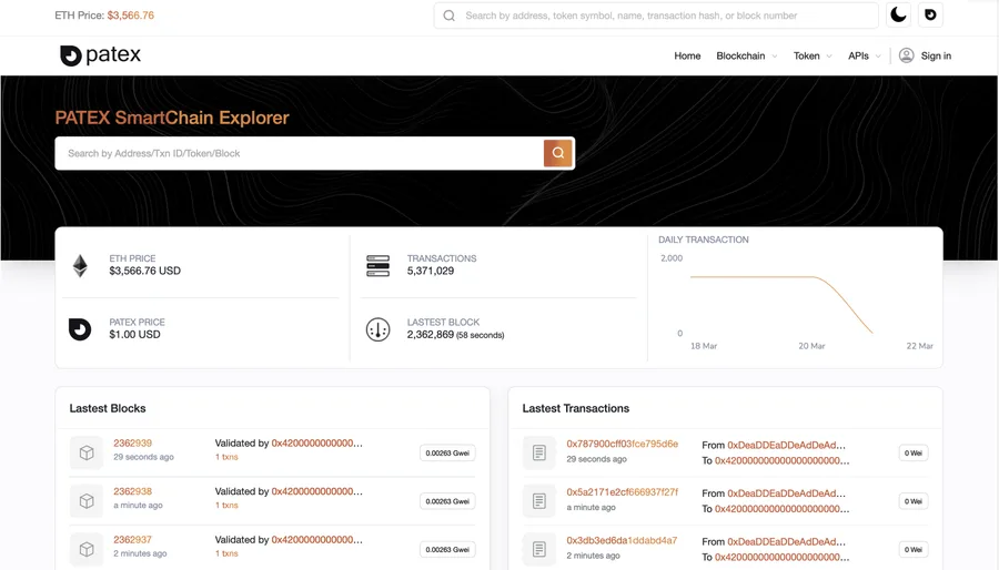 Patex — Patex Explorer
