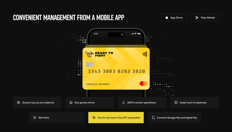 Ready to Fight – Ready to Pay: the card and the mobile app