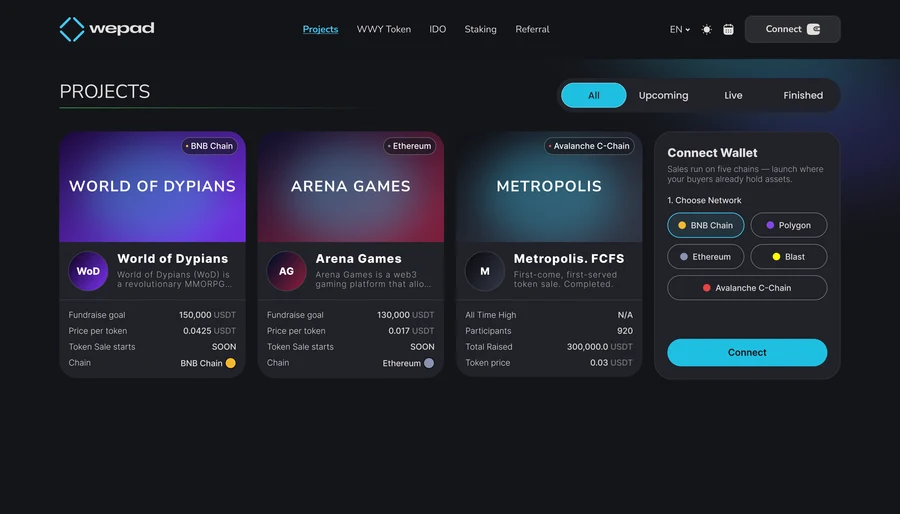 WePad — 多链发行基础设施
