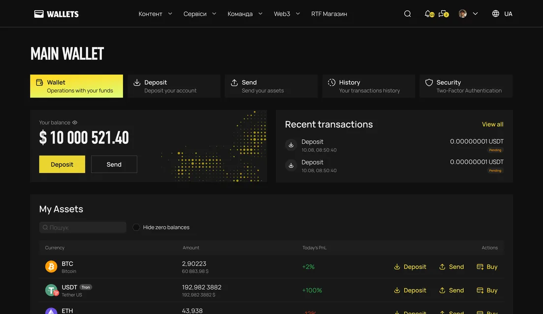 Crypto Wallet & Custody